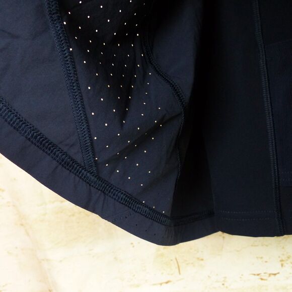 Wilson Athletic Shorts Women M Navy Blue Flowy 2 in 1 Liner Running Tennis Gym - Picture 9 of 14